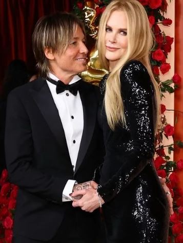 El hermano de Shane Urban, Keith Urban, con su esposa Nicole Kidman en los Oscar 2023